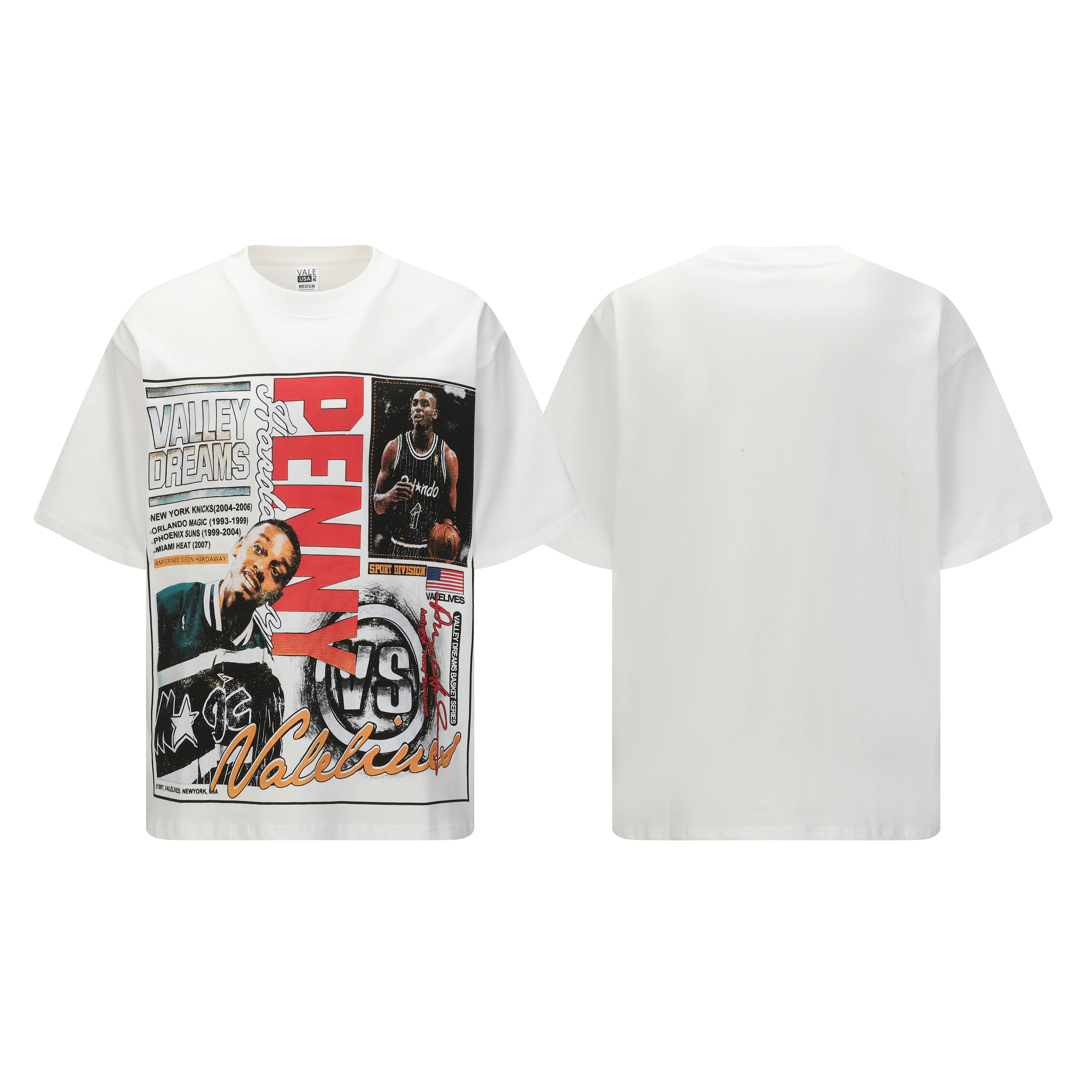 New arrival pure cotton white tee