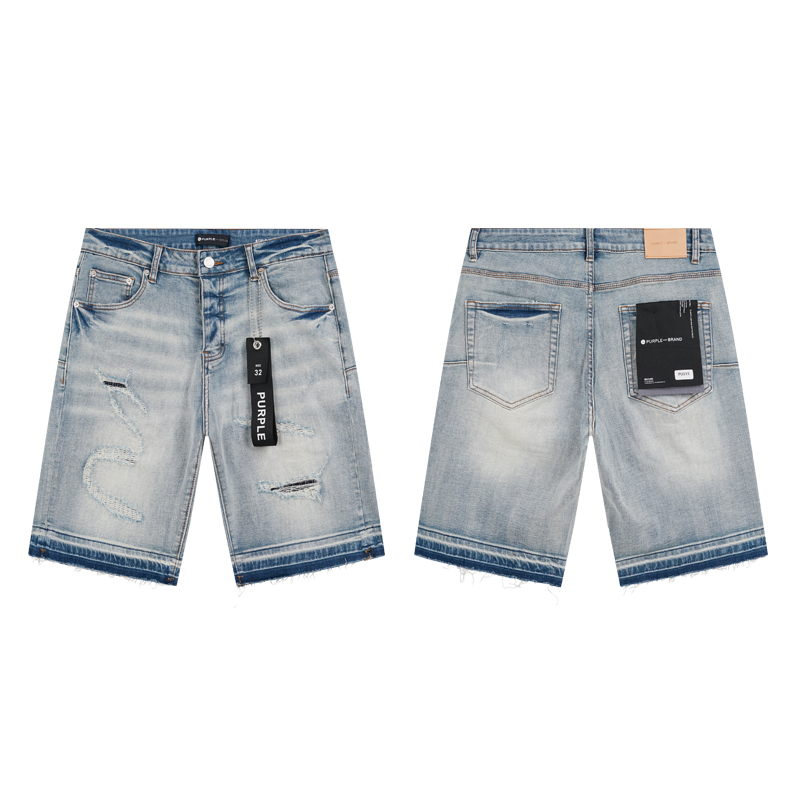 New releasing Patchwork denim shorts