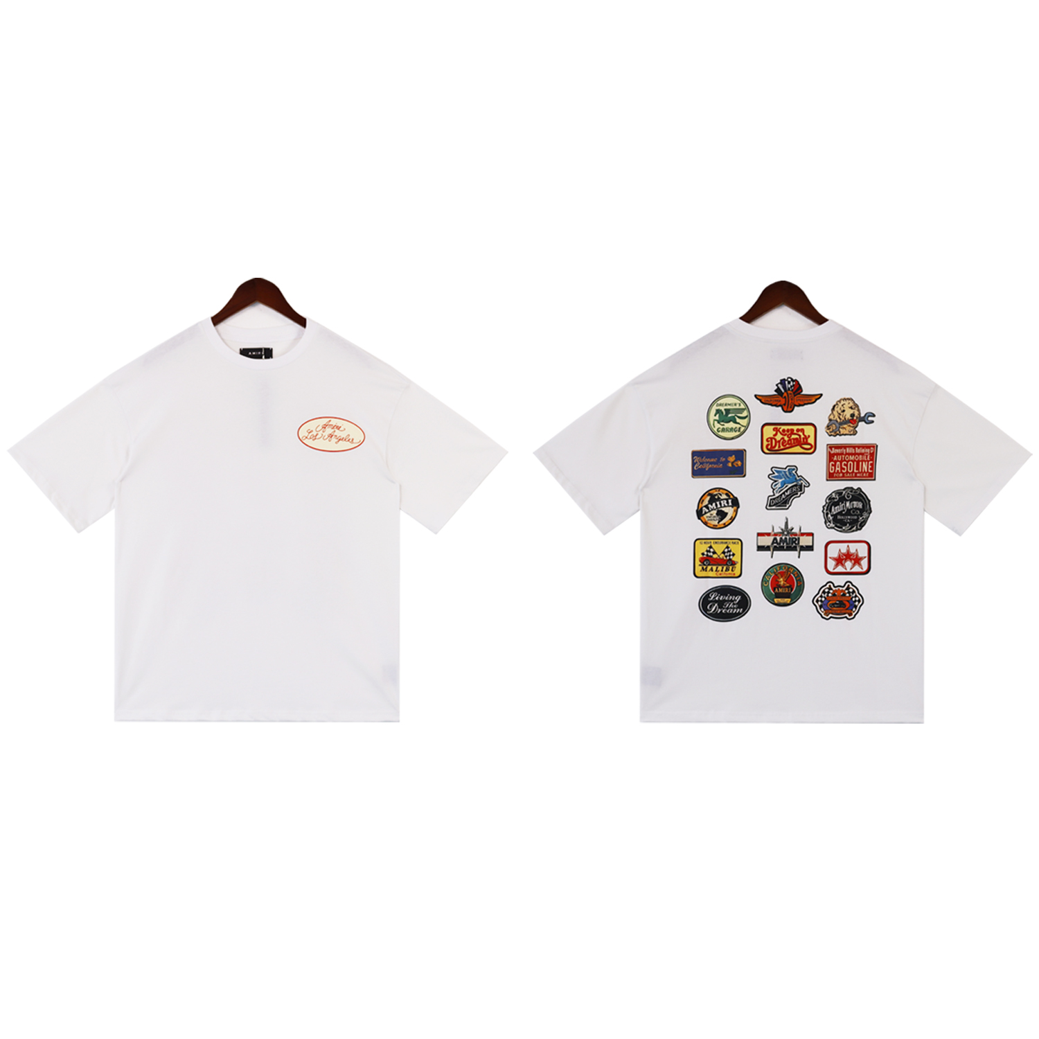 new arrival Chest logo decal pure cotton tshirt