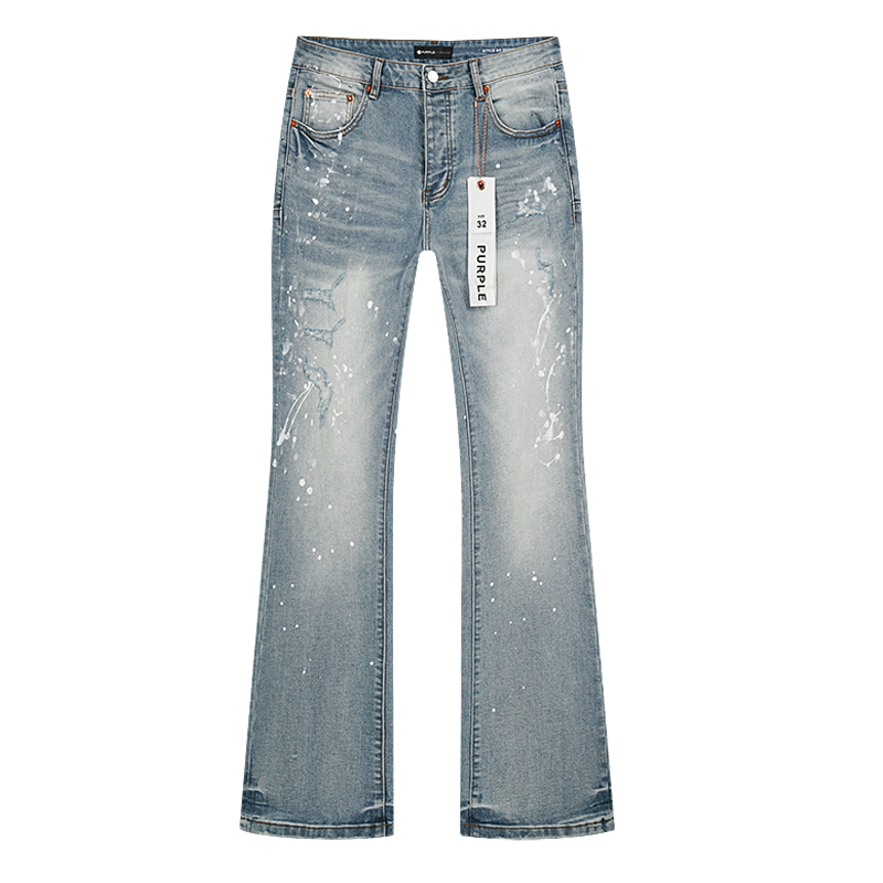 new arrival light blue flared jeans