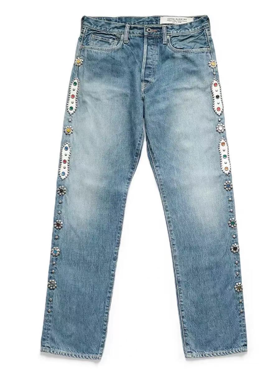 New arrival KAPITAL Gemstone washed seed leather jeans