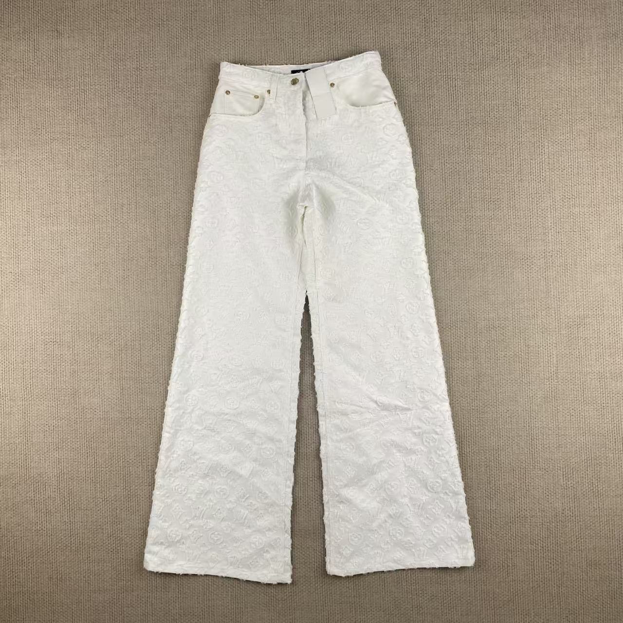 New arrival full logo print jeans g