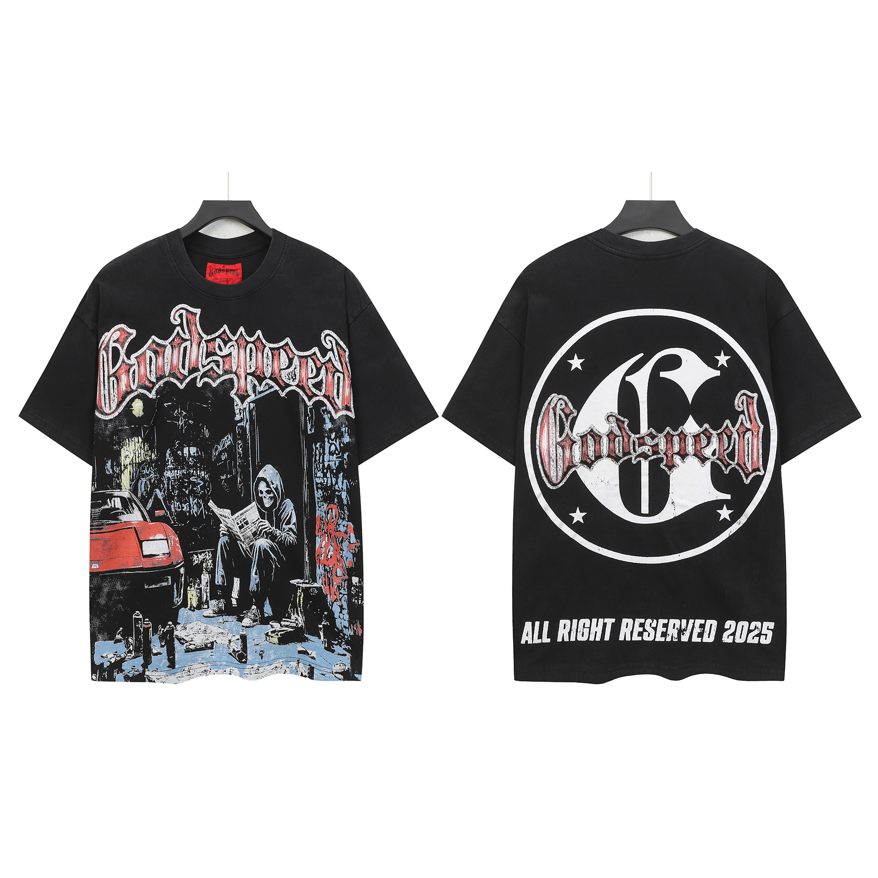 New arrival red letter cotton tee