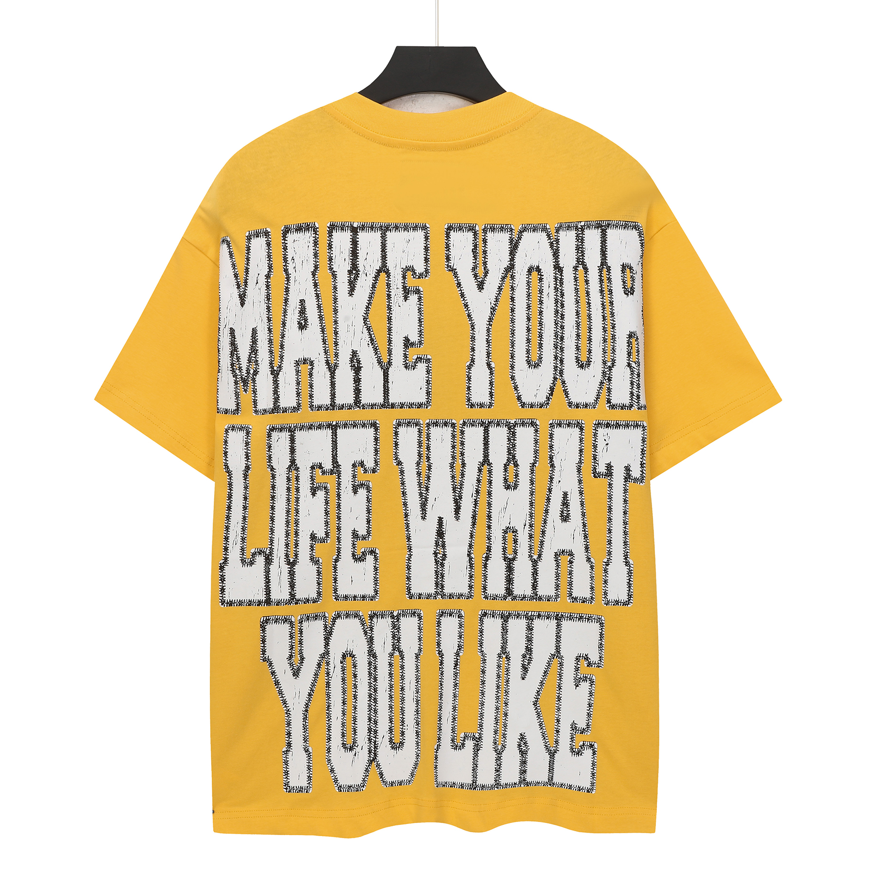 New arrival gold color cotton tee