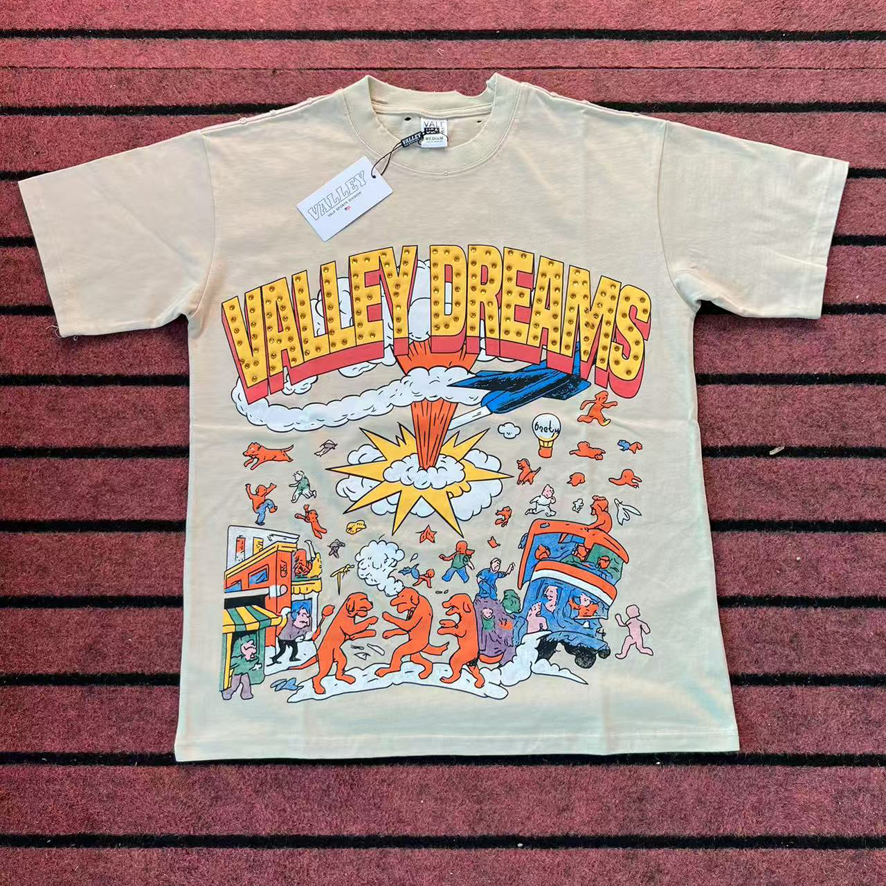 New arrival Fun graffiti cotton tee