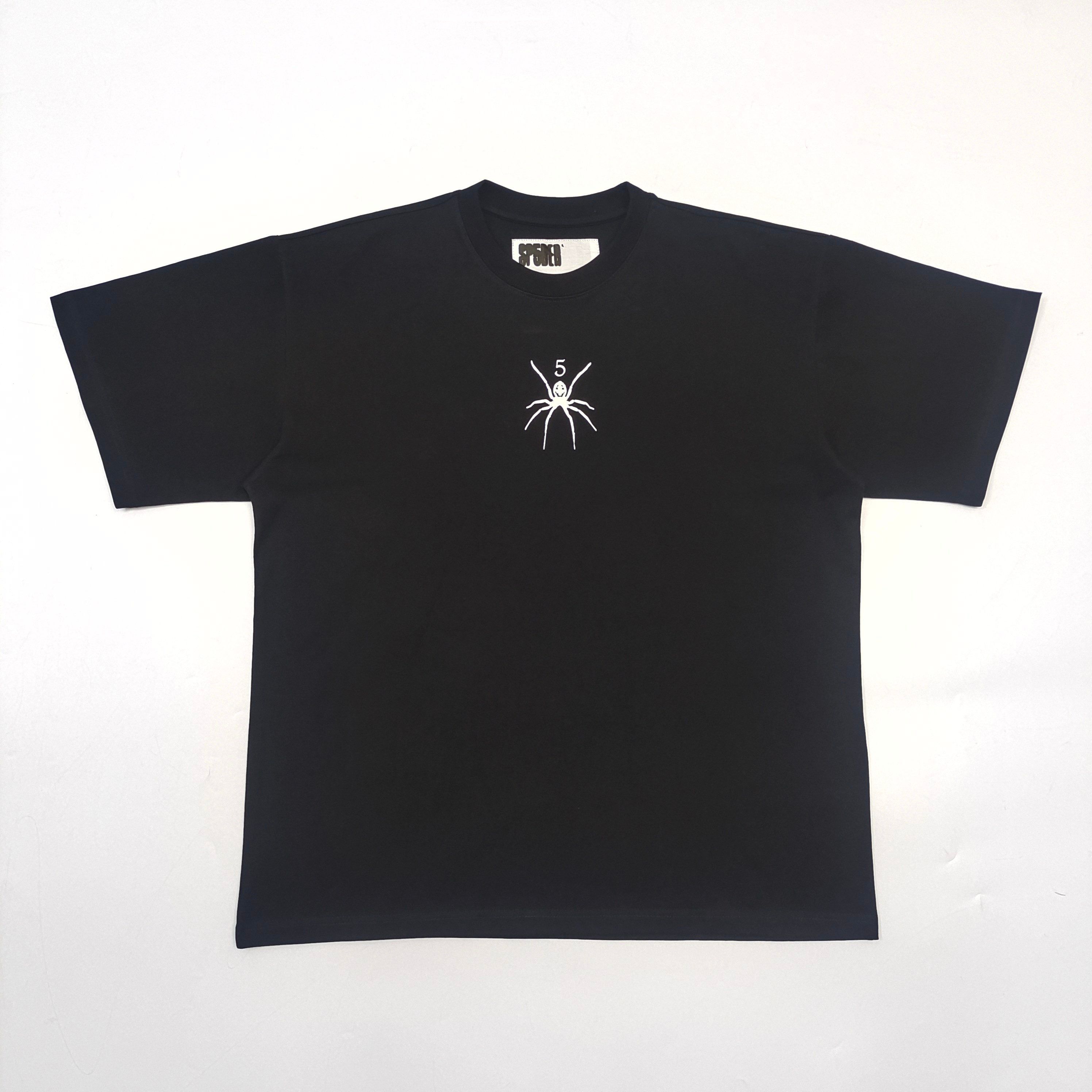 1:1 New released washing black spider tshirt