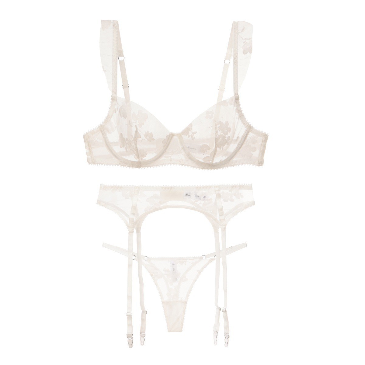 Sexy French-style ultra-thin embroidered underwear