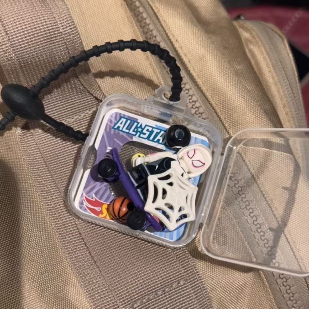 Spider-Man Miles Morales New Year Gift Schoolbag Figure with Hat Pendant Card Holder (Couple Style)
