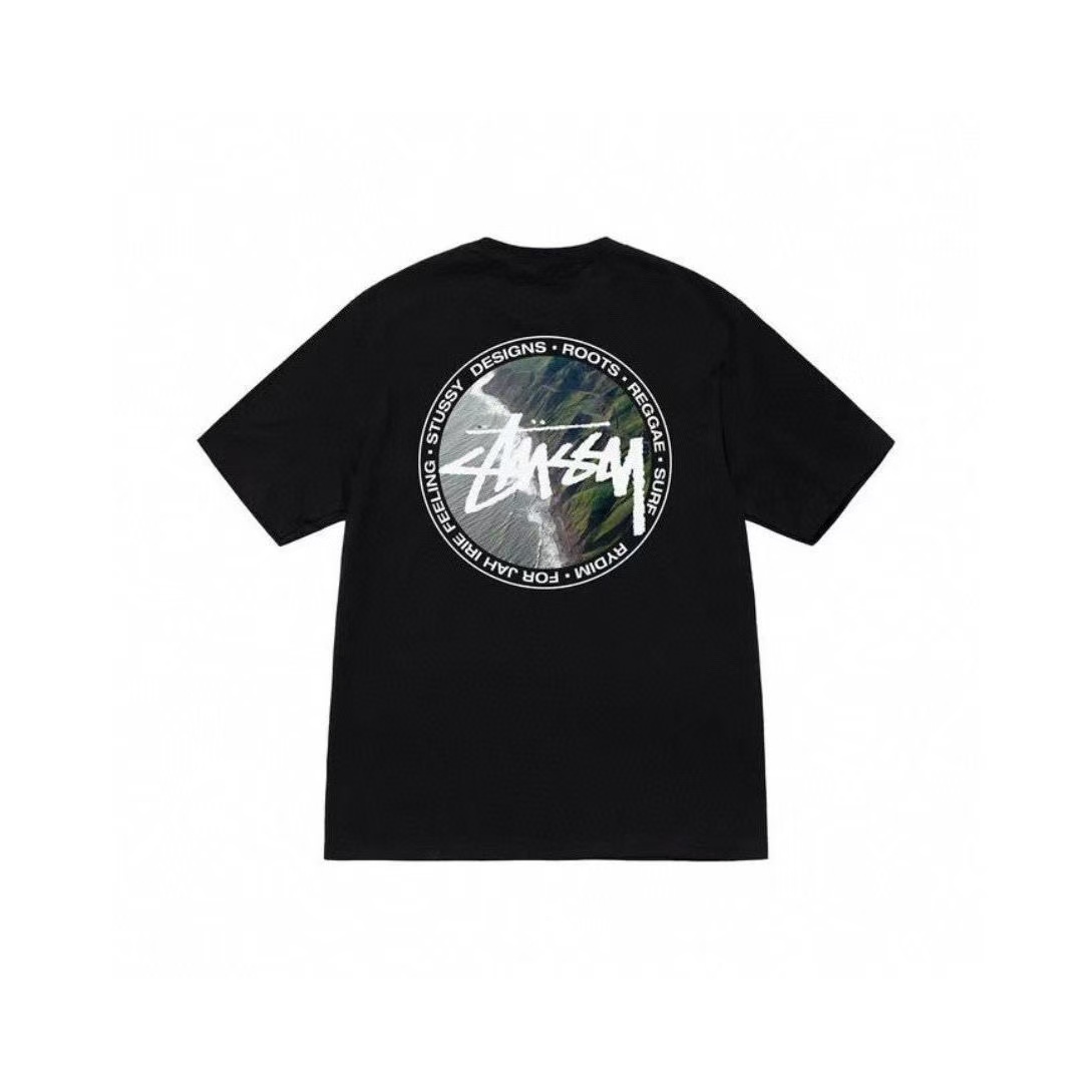 New arrival Hong Kong style coastal pattern cotton tee