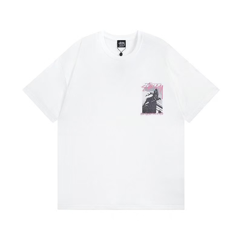 New arrival cheetah graffiti cotton tee