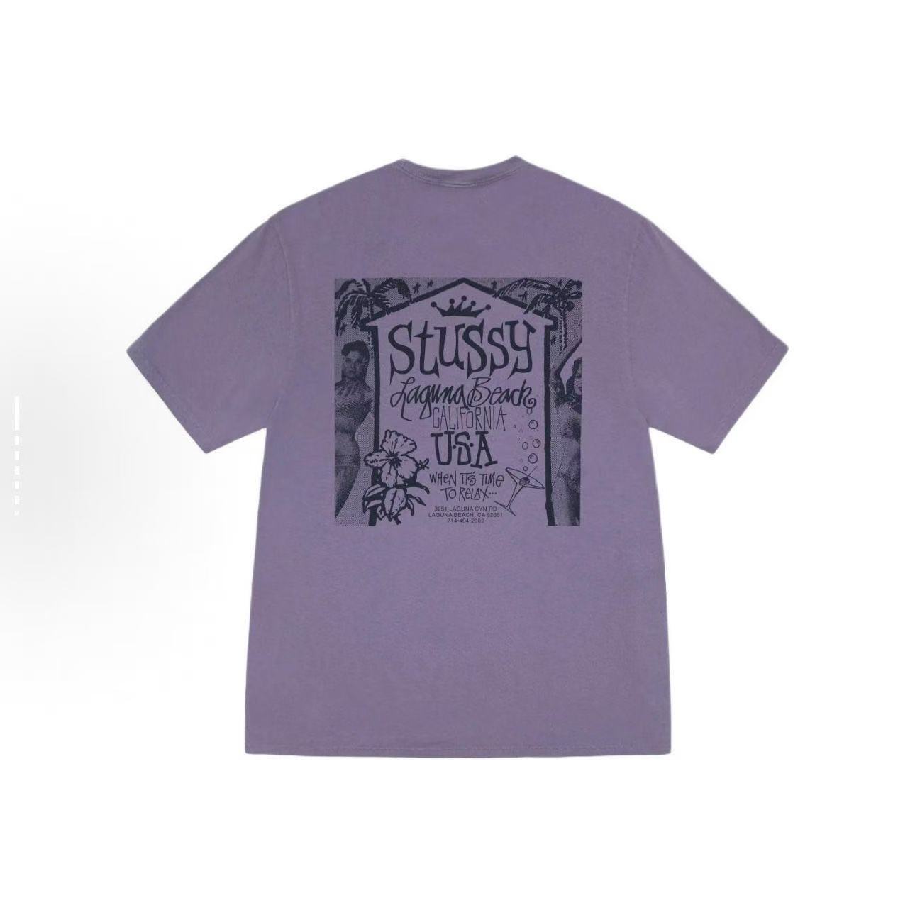 New arrival seaside villa graffiti cotton tee