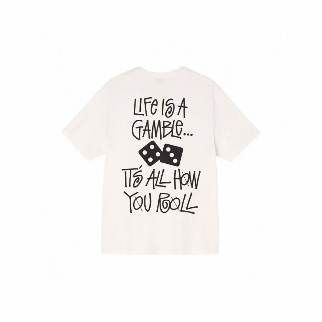 New arrival Dice Snail Font cotton tee