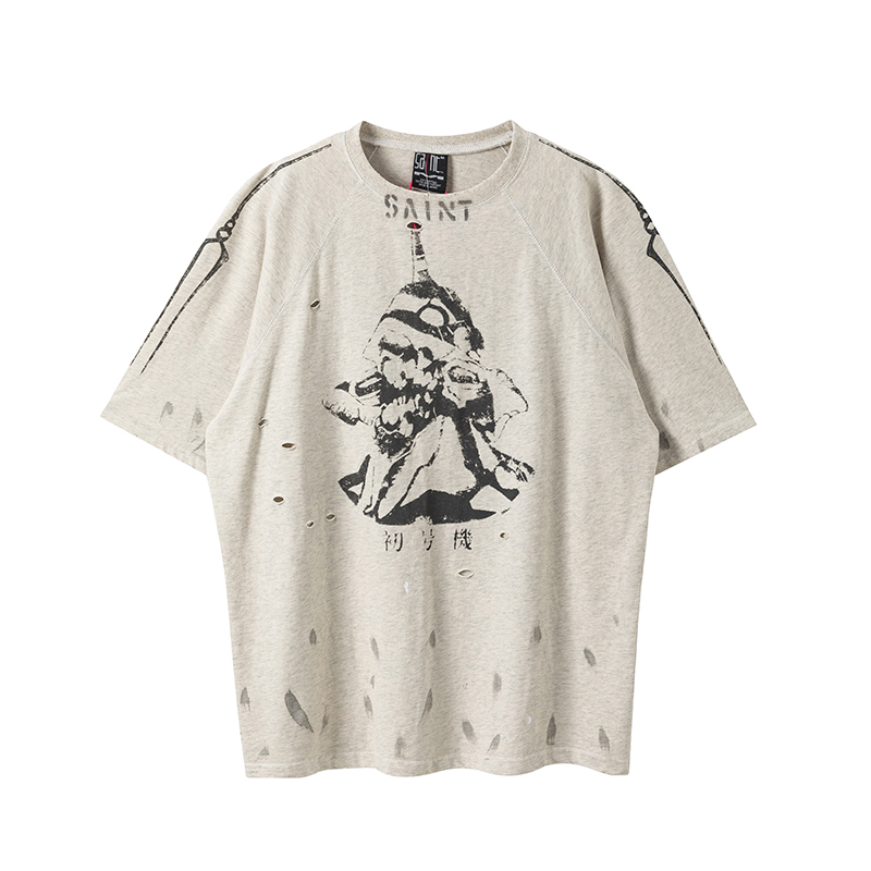 SAINT Michael × New Century Evangelion Collaboration - Initial Machine Number - Retrofitted tshirt
