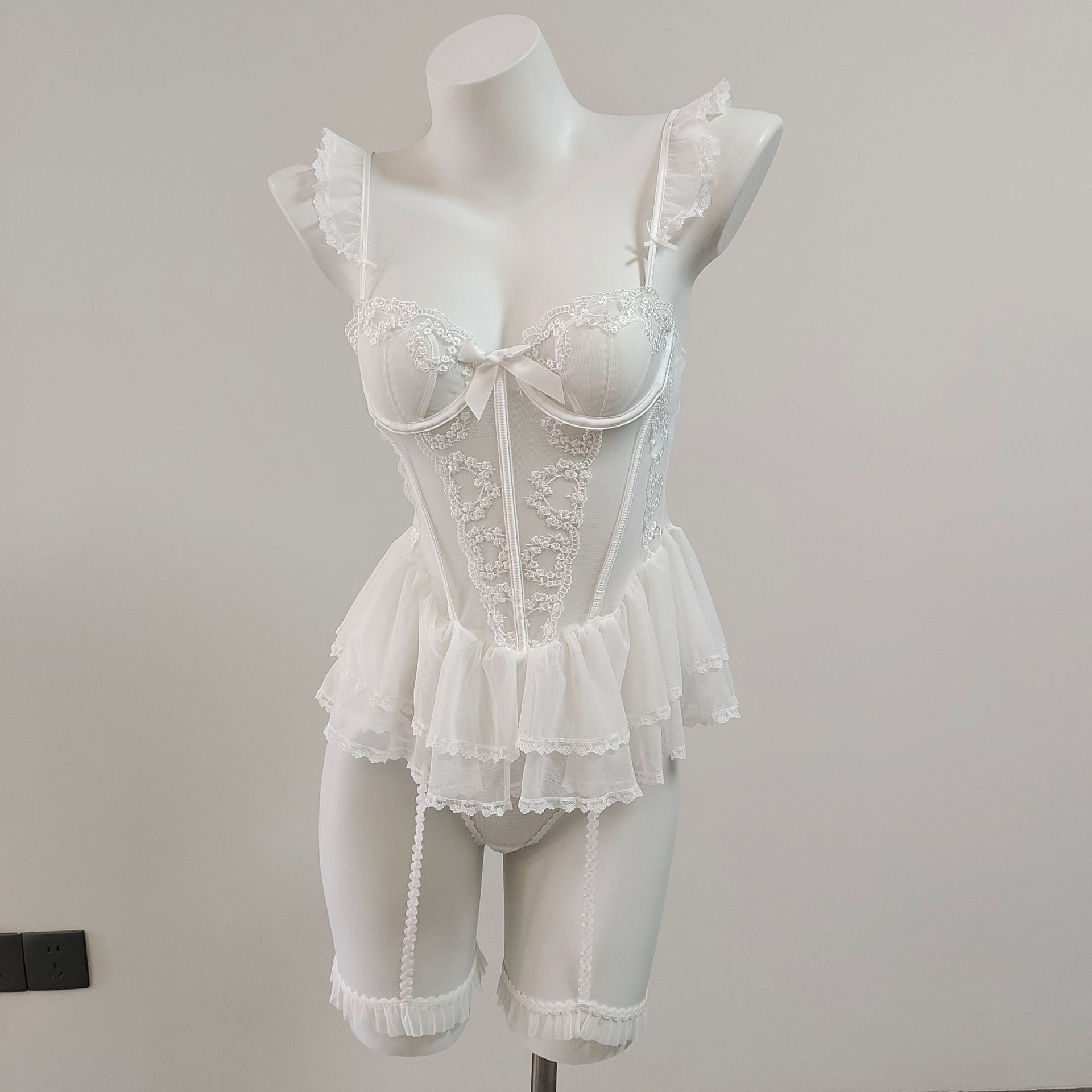 French-style fishbone corset sexy pajamas
