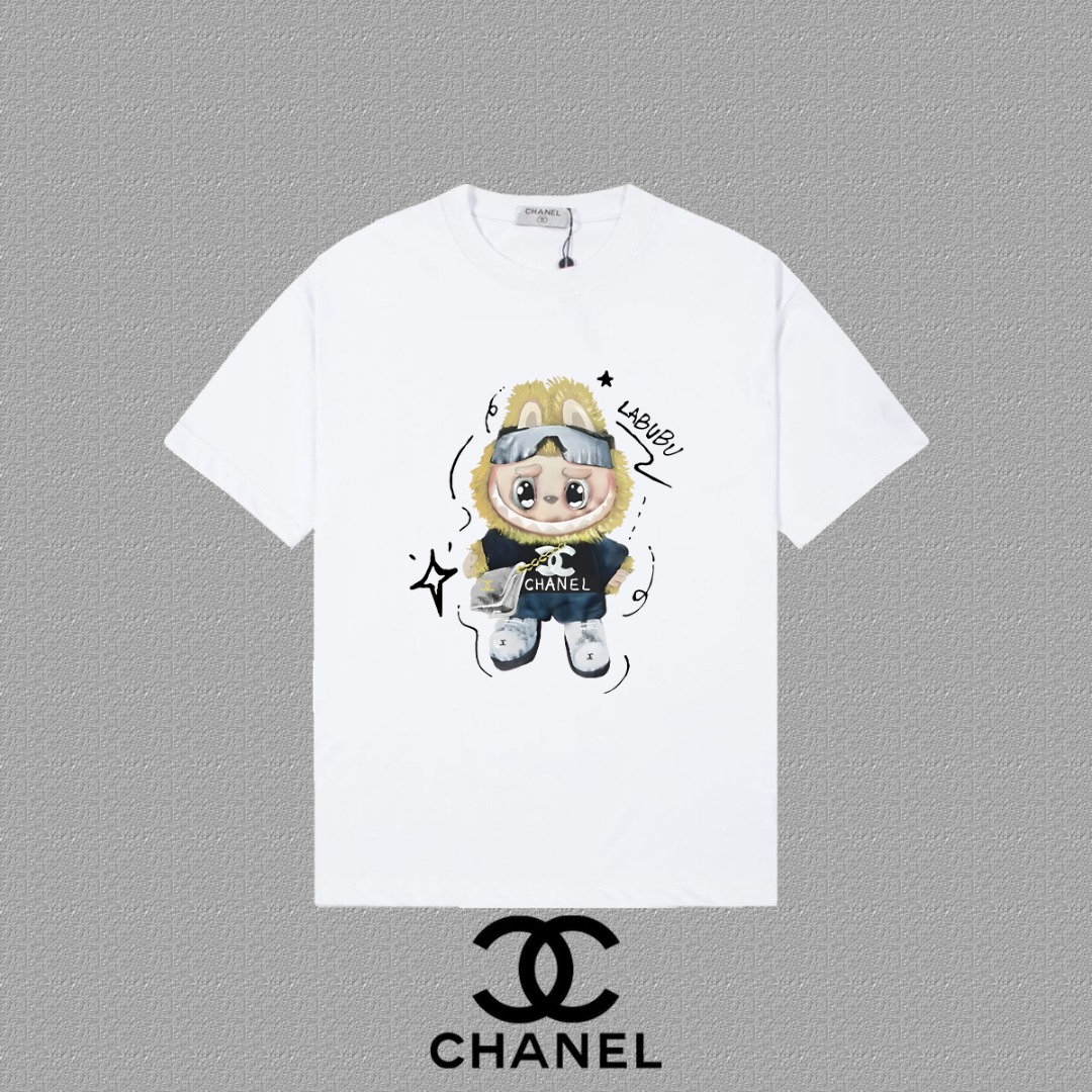 25SS new arrival labubu graffiti cotton tee