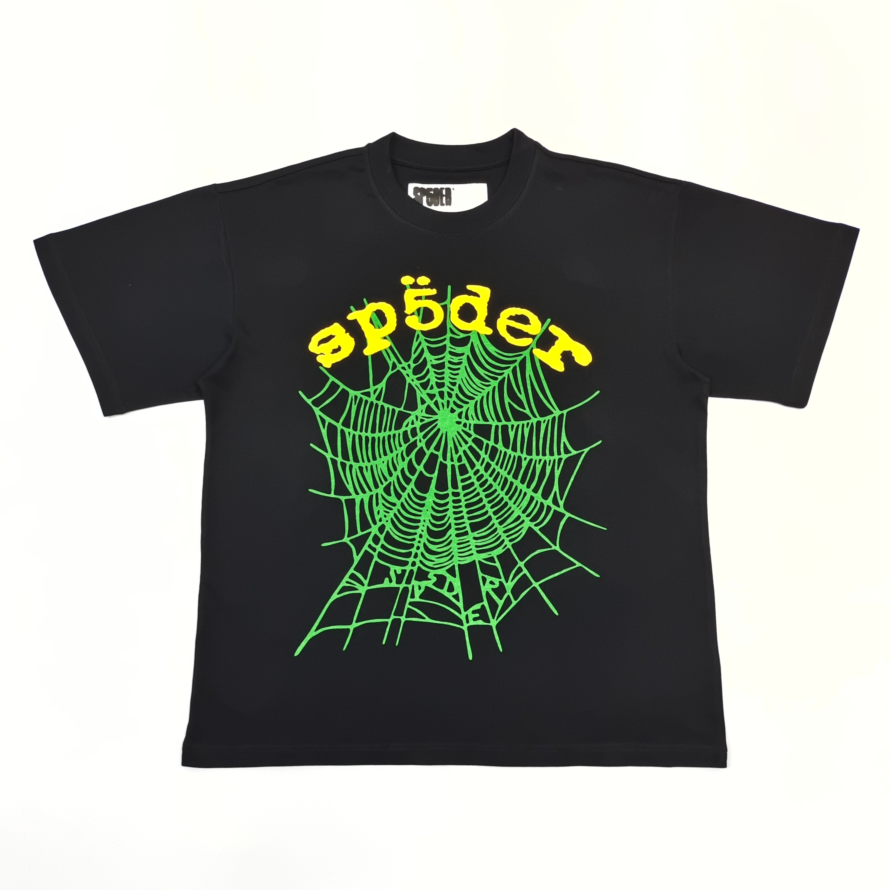 1:1 washing black with green puff tshirt