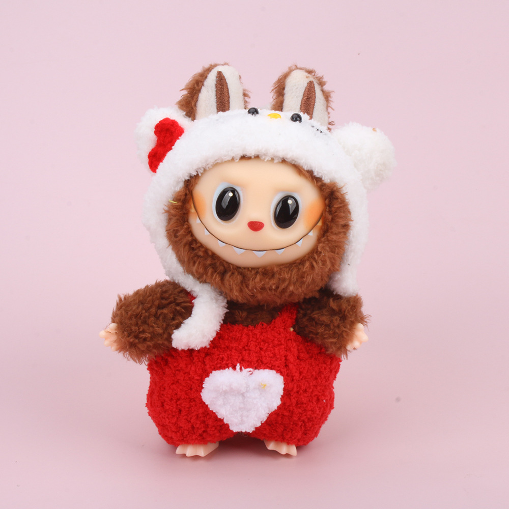 Handmade Labubb plush toy yarn skirt clothes