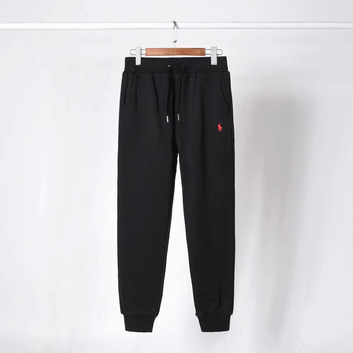 1:1 Classic all black with white string hoodie pant tracksuit