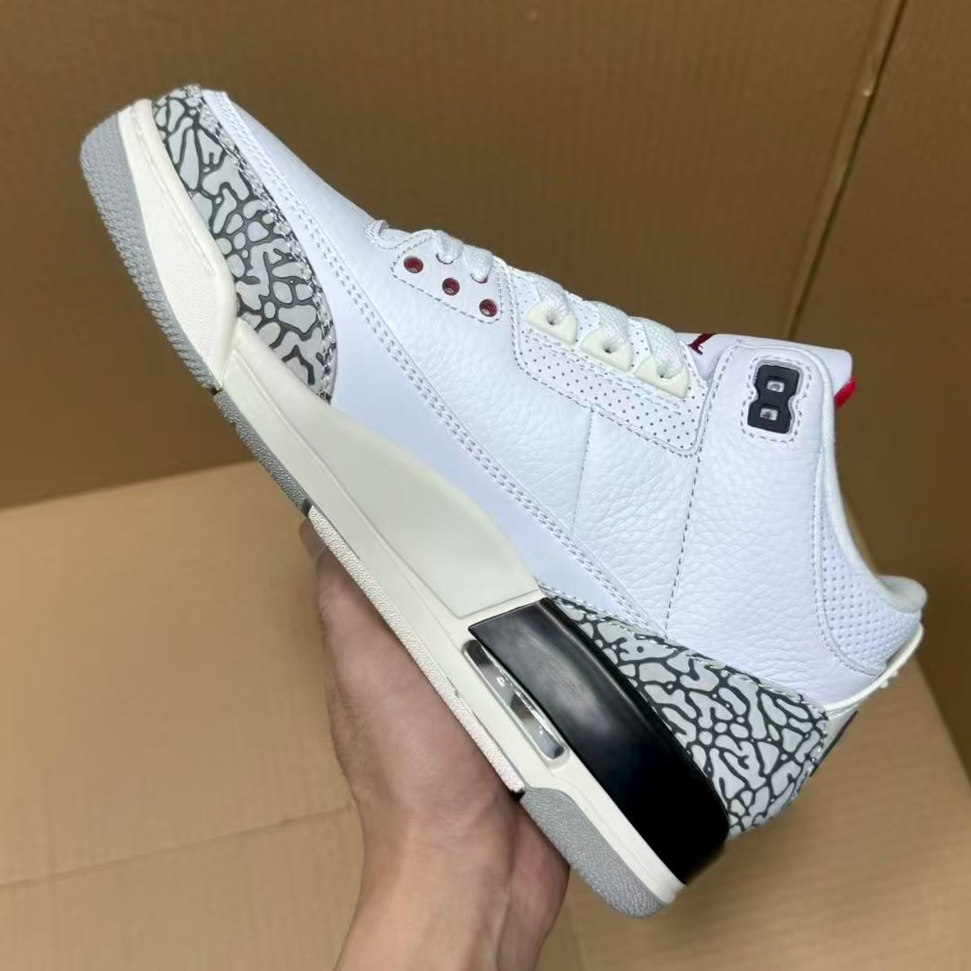 1:1 New arrival Air Jordan 3 White Cement