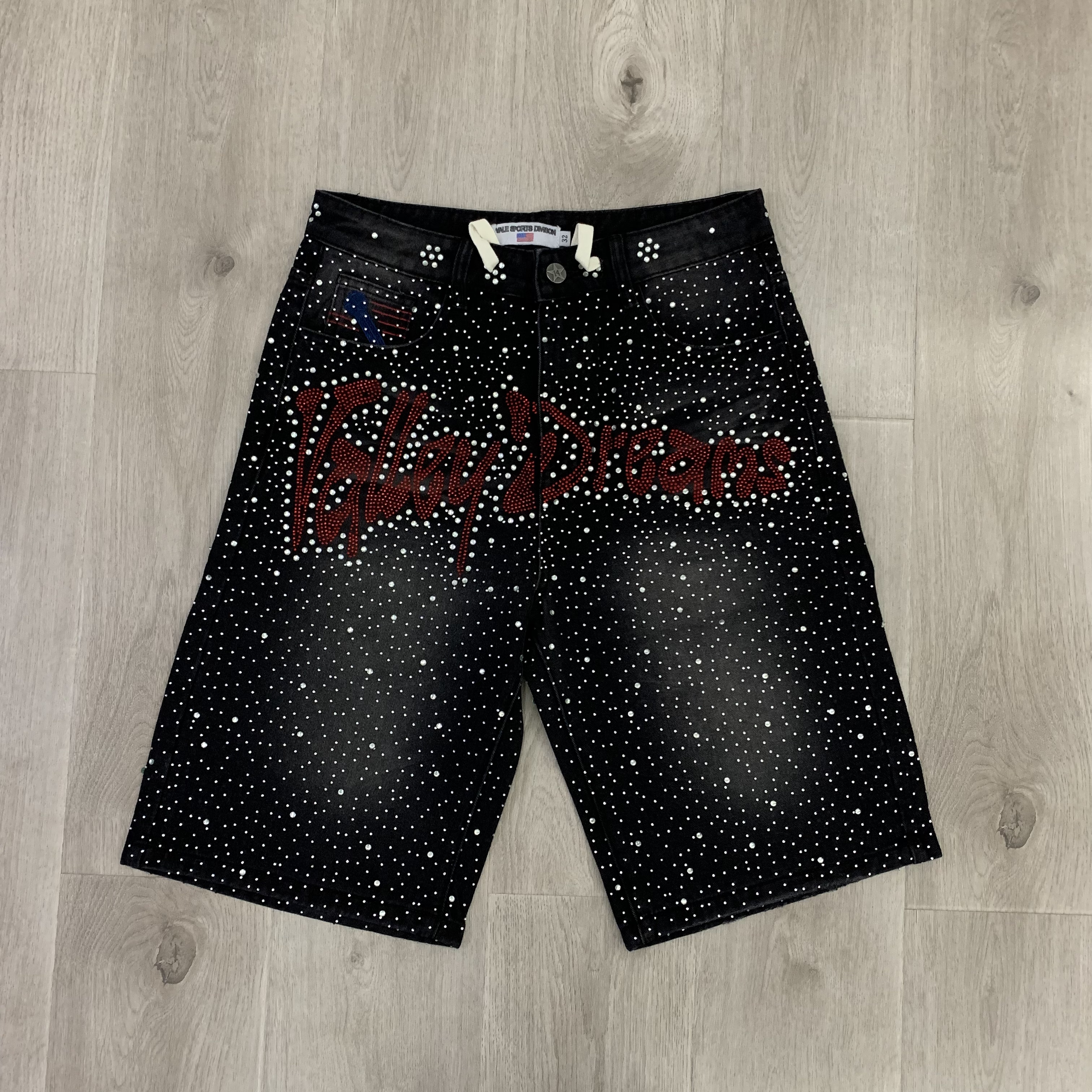 Vale Valley Forever Iced Out Jorts Jean Shorts