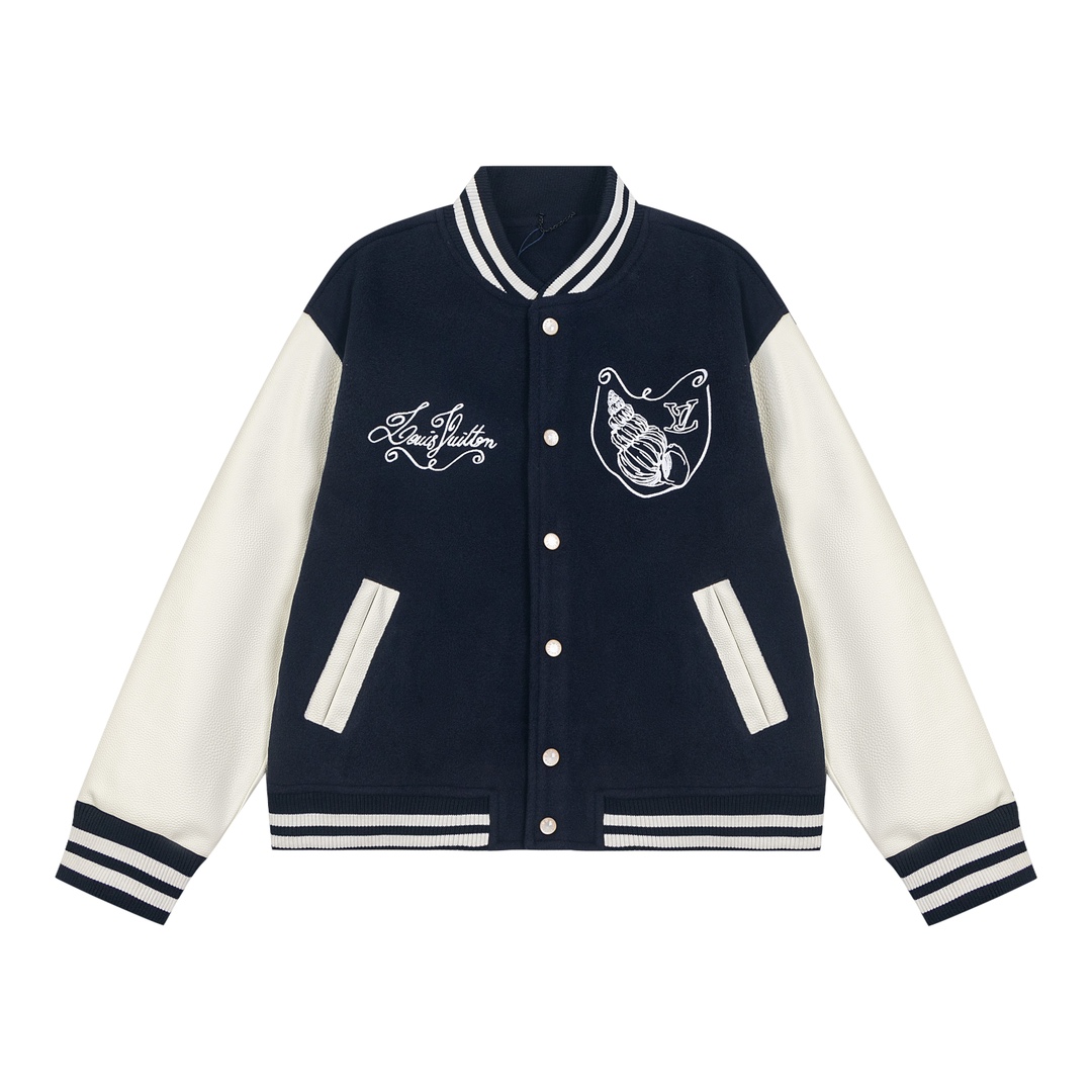 1:1 new arrival 25SS Nautical Wool Tweed  Shell Knot Embroidery and Patchwork jacket