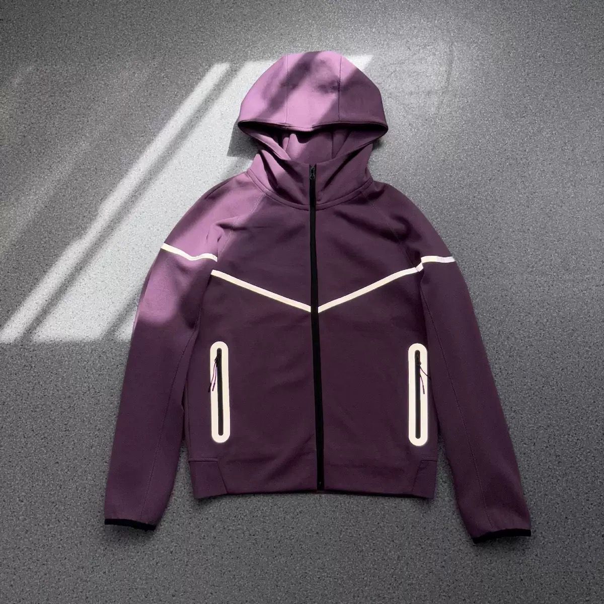 1：1 purple reflective tracksuit