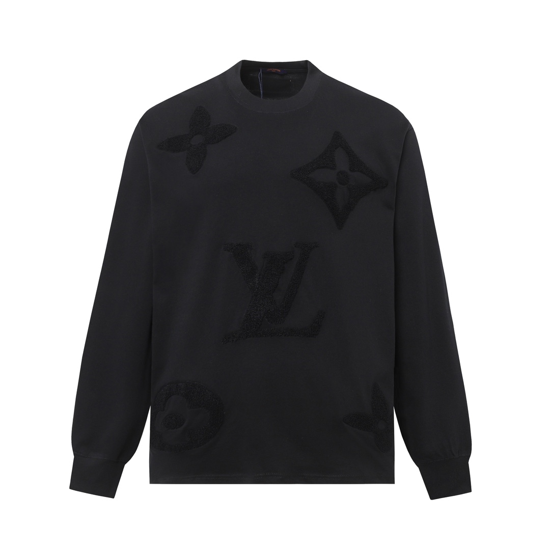 25SS new arrival Embroidered towel long sleeve tee