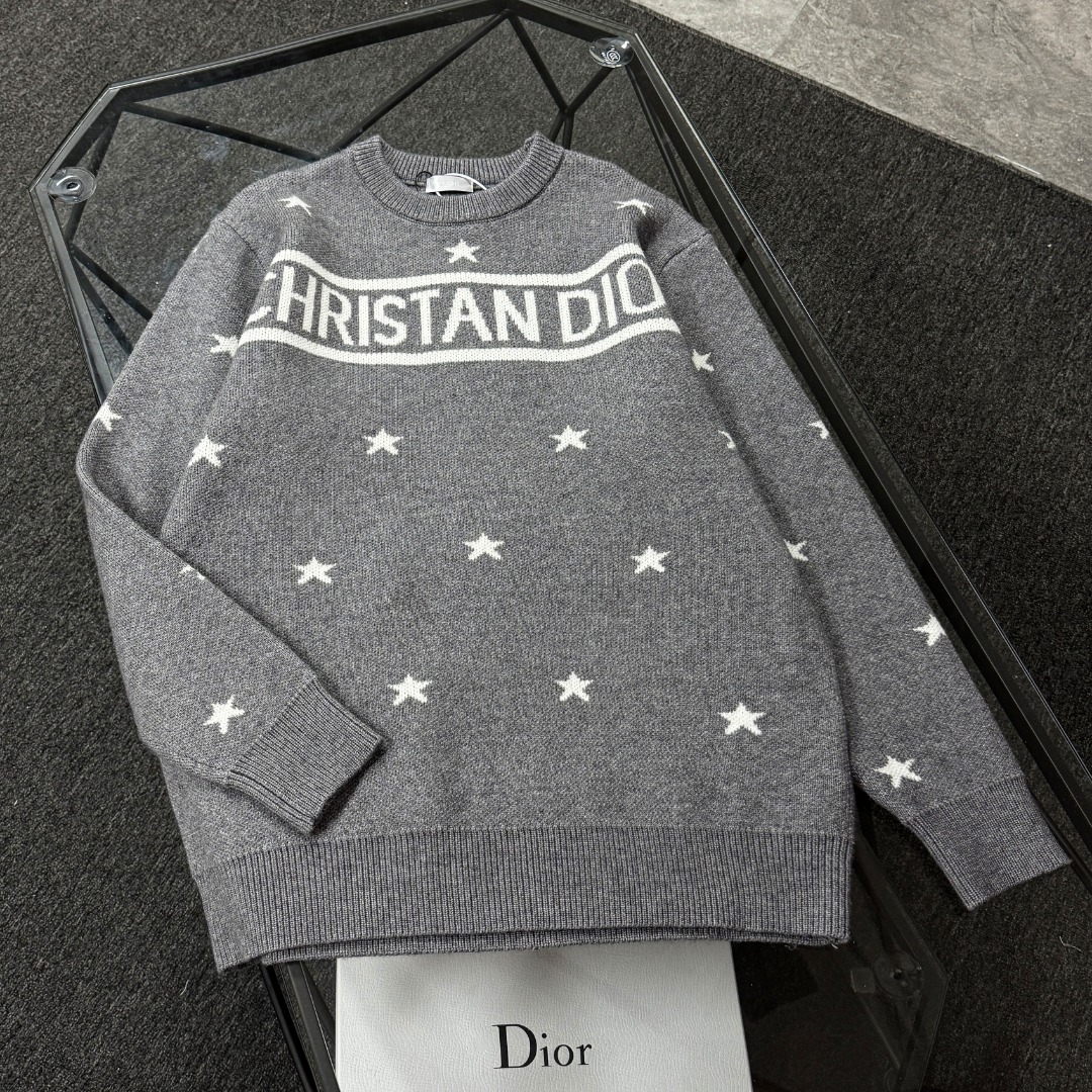 25SS new arrival high-version jacquard wool knit sweater