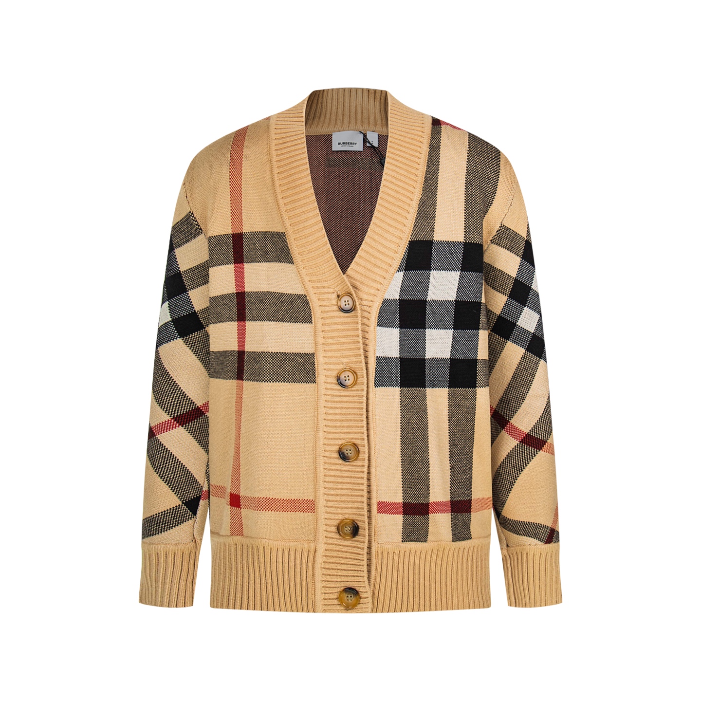 High-quality checked wool blouse