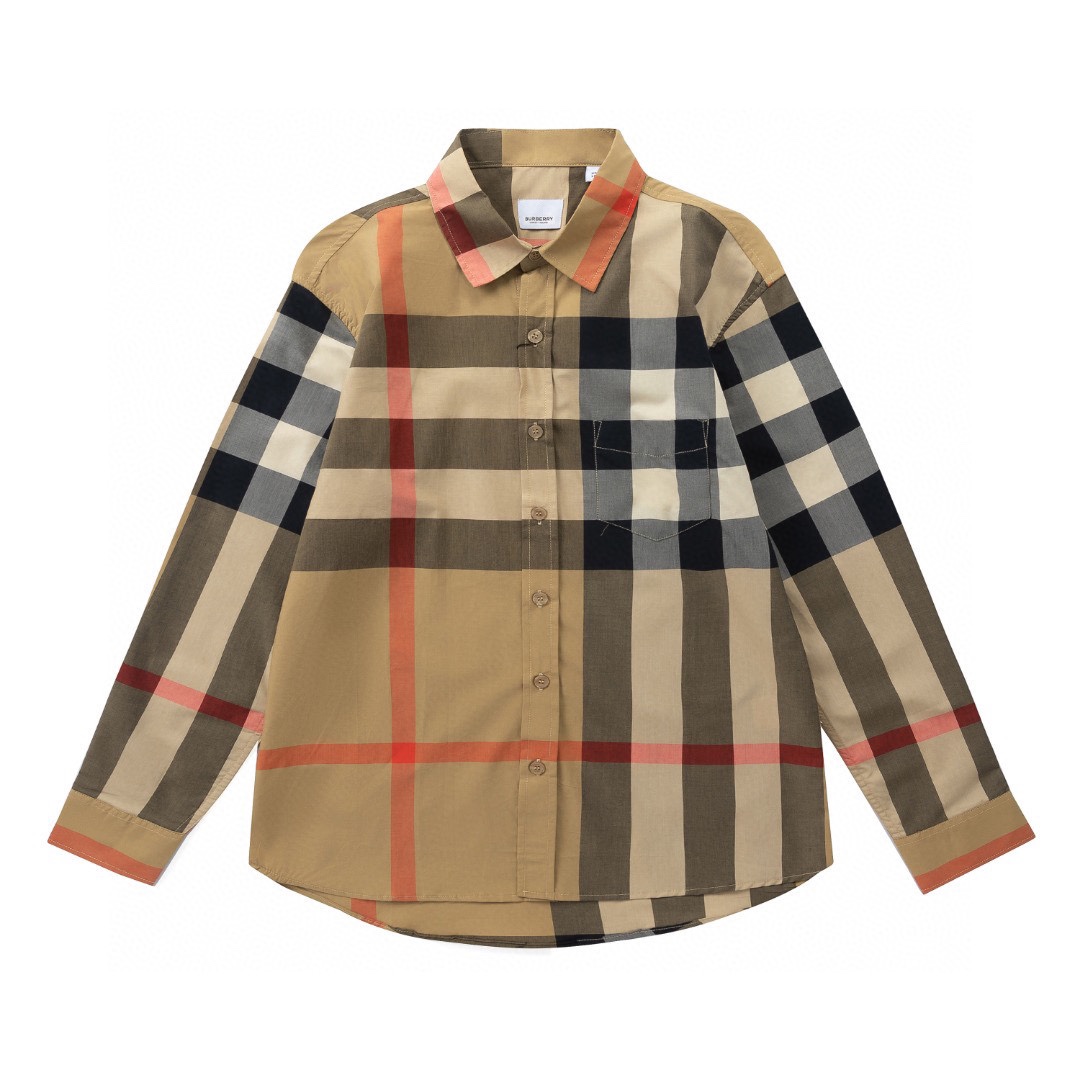 Classic large check shirt