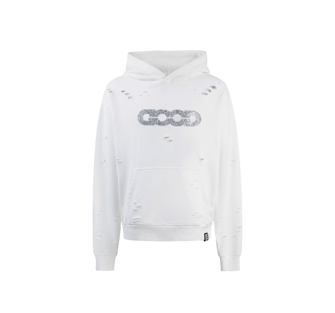 New arrival sparkling diamonds letters hoodie
