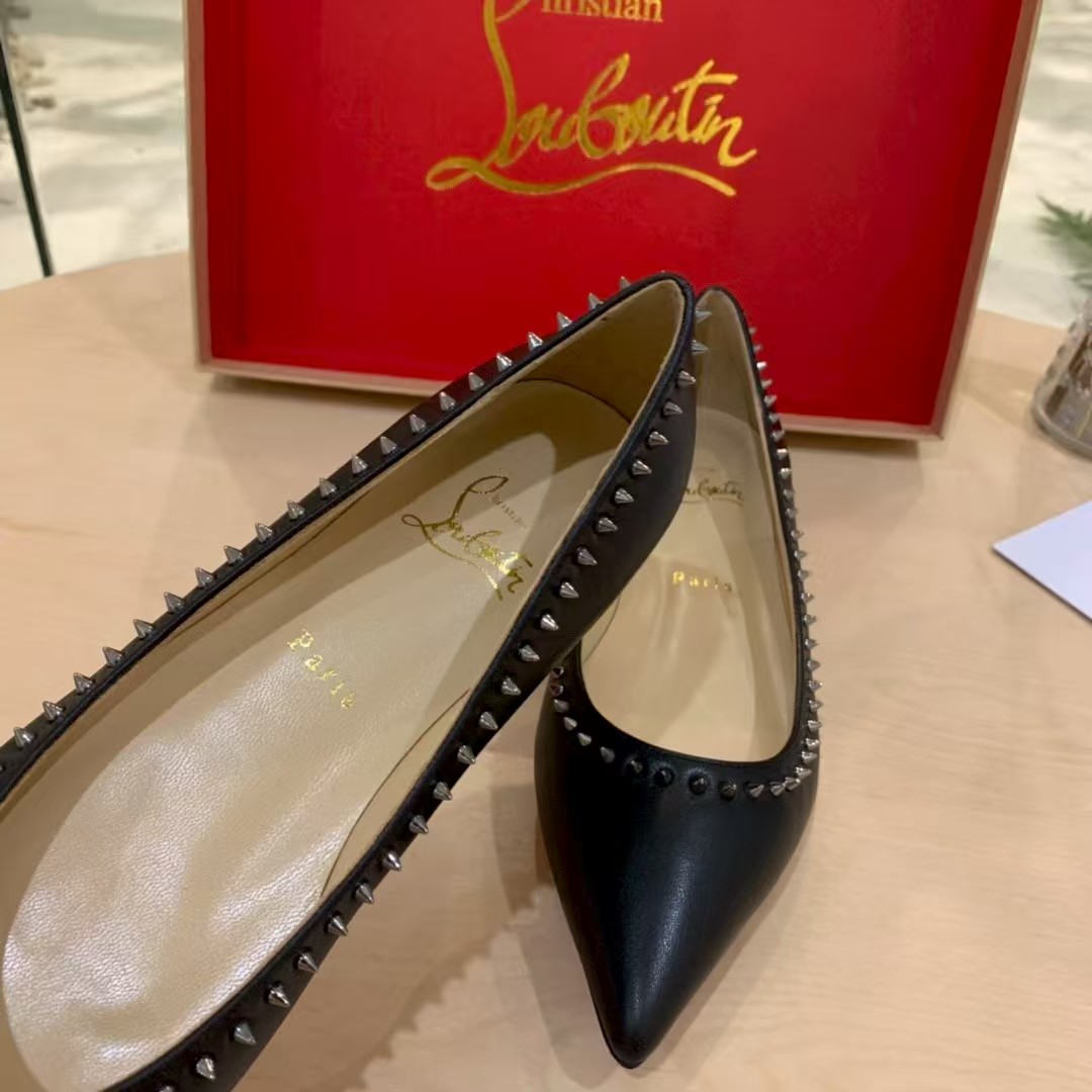 1:1 CL Classic red-bottomed flat shoes