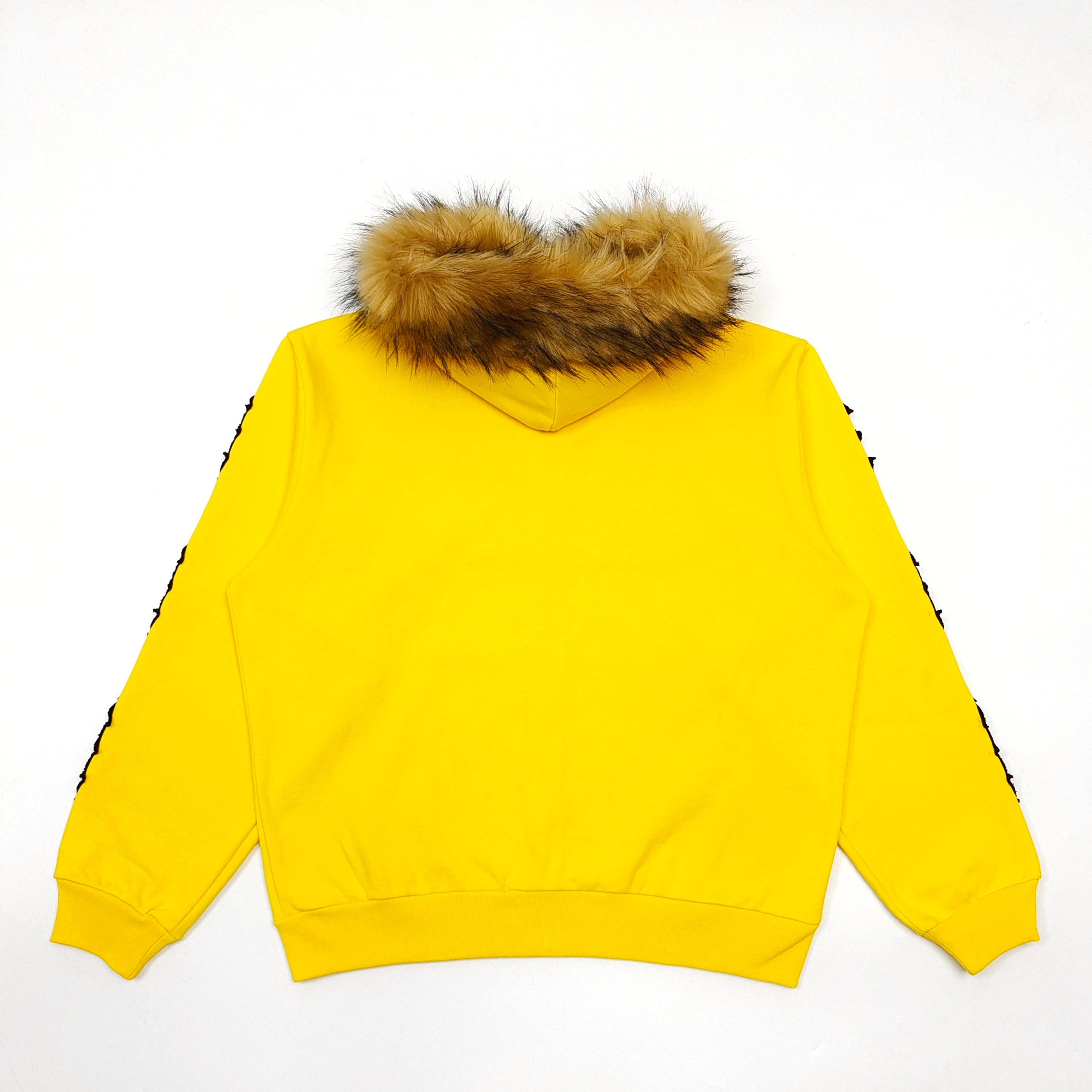 1:1 SP Yellow fur collar zipper jacket