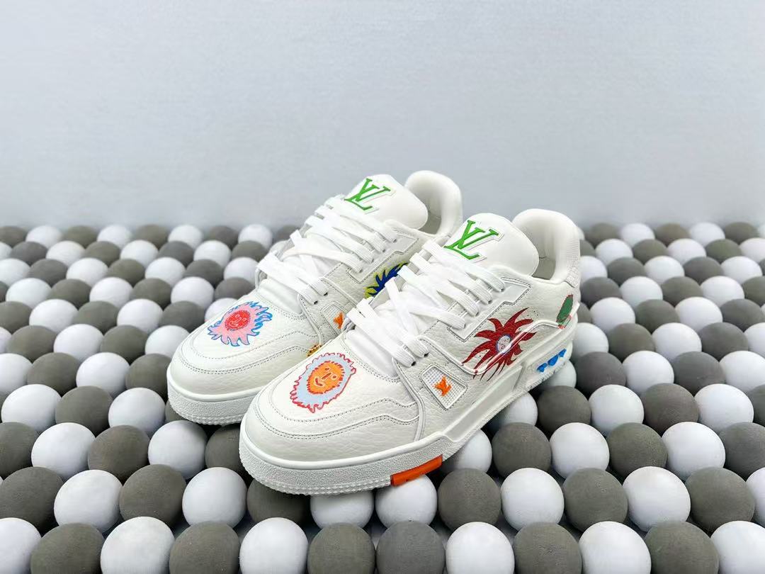 1:1 Top version Yayoi Kusama x Louis Vuitton Trainer