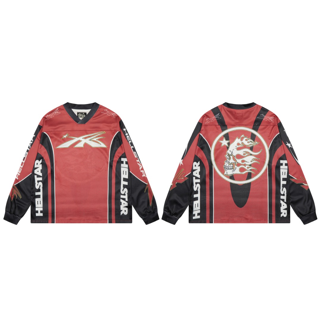 New Mesh-stitched long-sleeved tshirt
