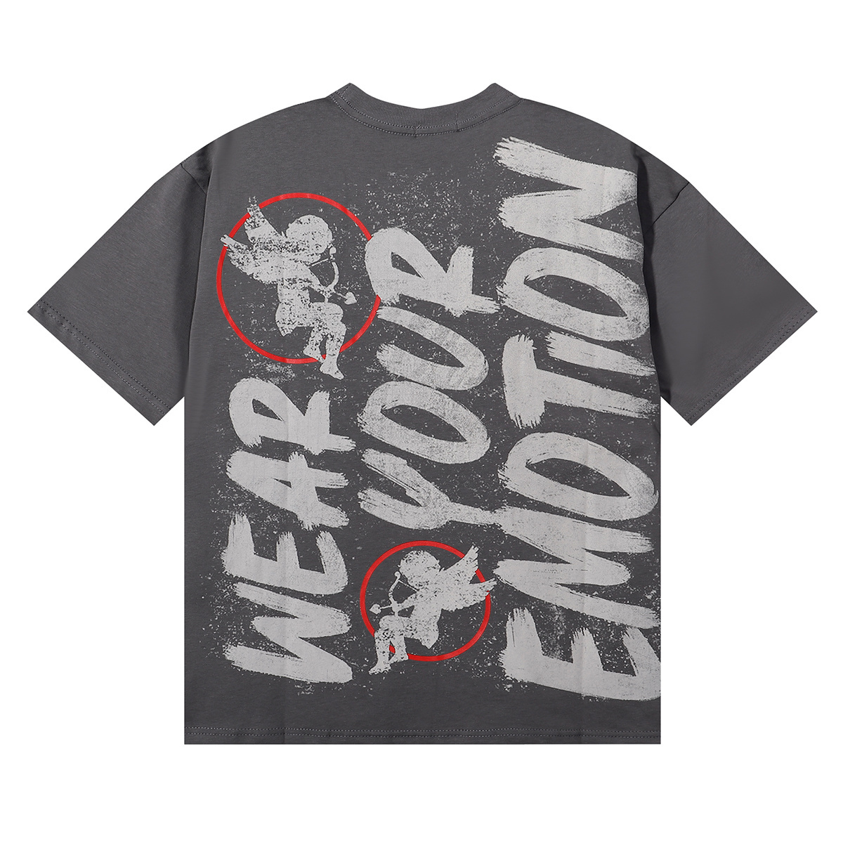 New arrival Angel heart print cotton tee