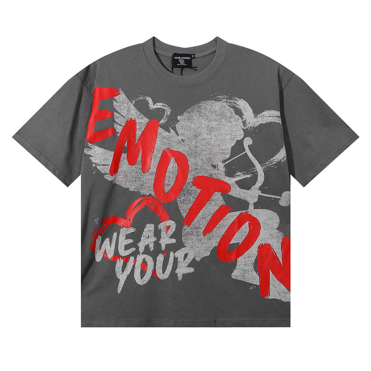 New arrival Angel heart print cotton tee