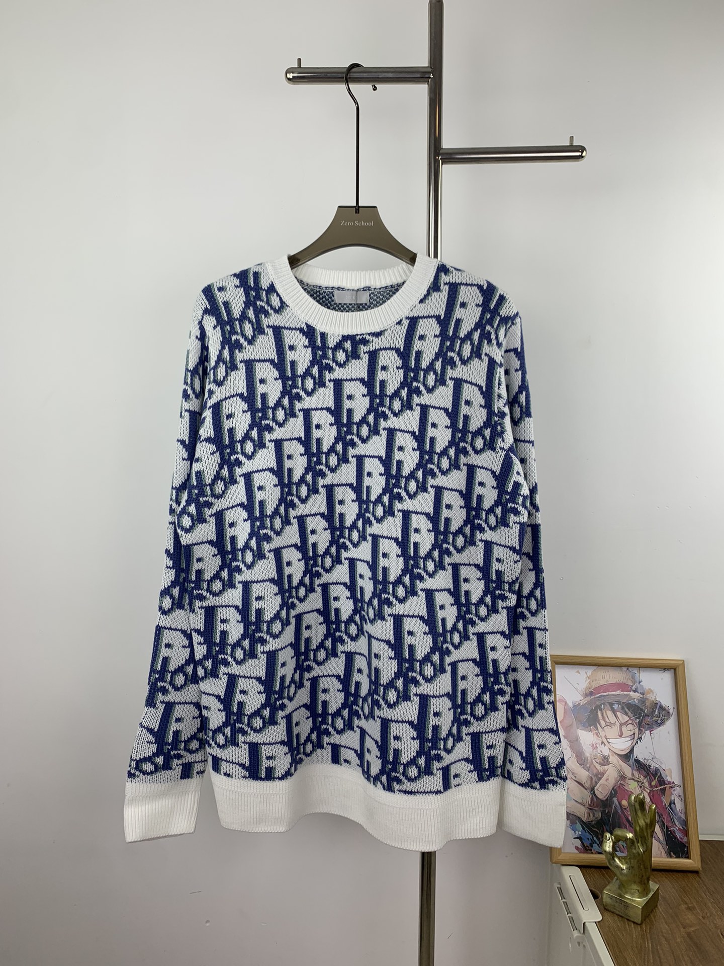 High-quality new vintage jacquard wool knitted sweater