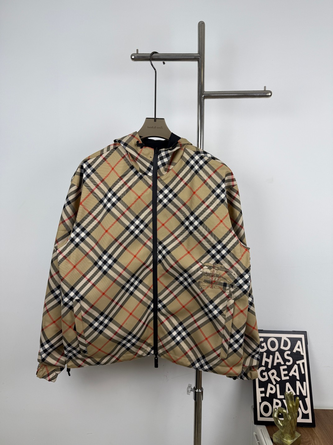 New checkered warhorse double-sided jacket