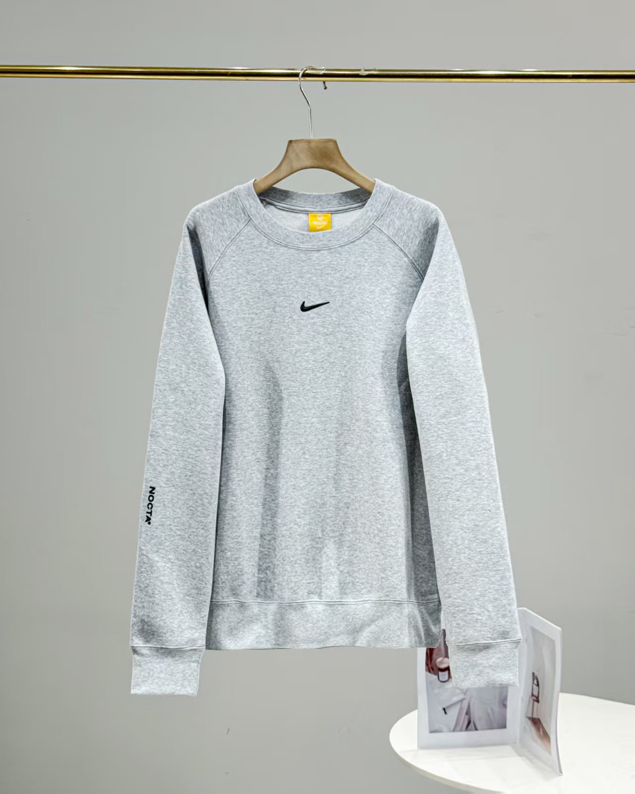 Early autumn round-neck thin fleece hoodie