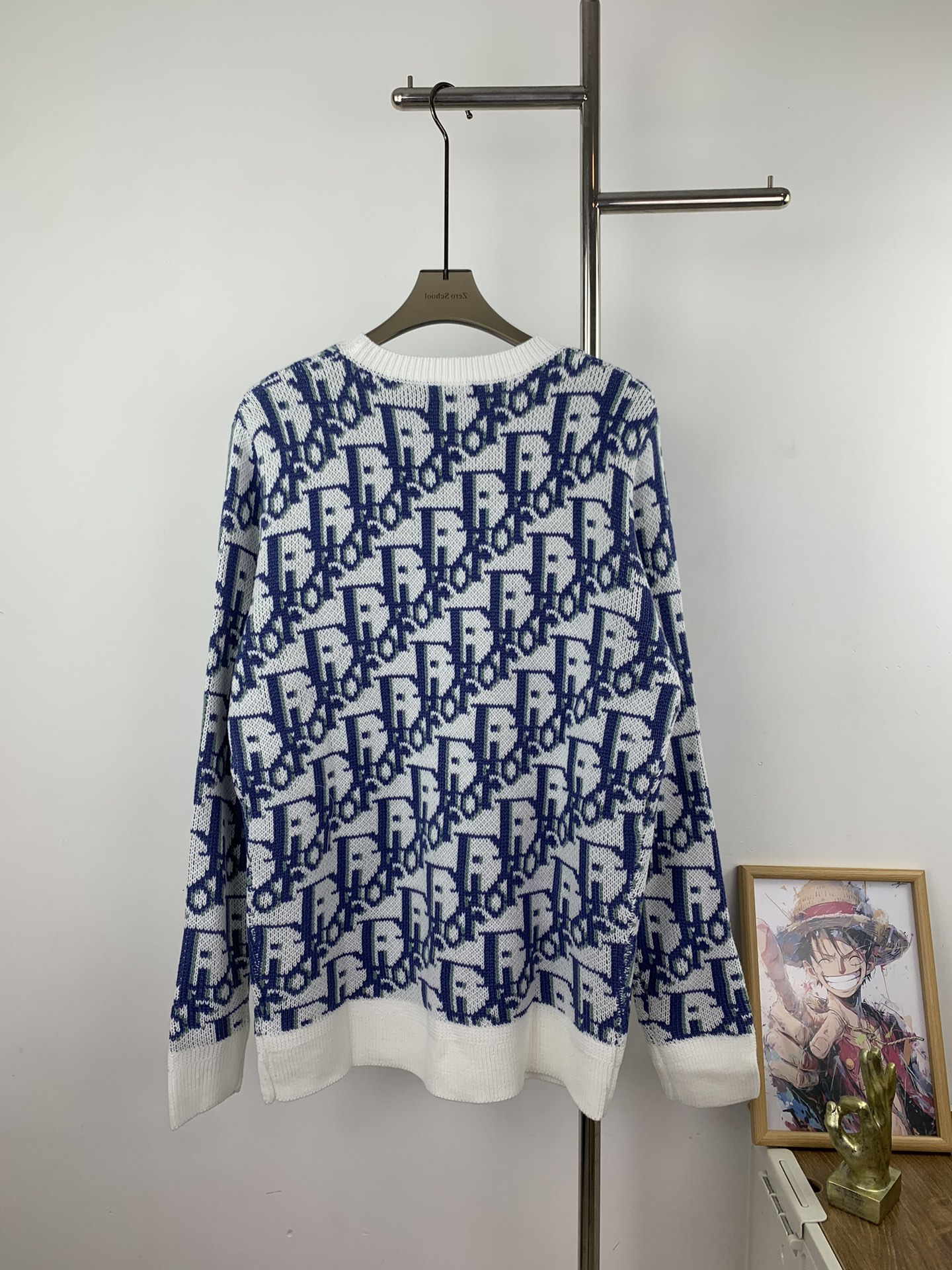 High-quality new vintage jacquard wool knitted sweater