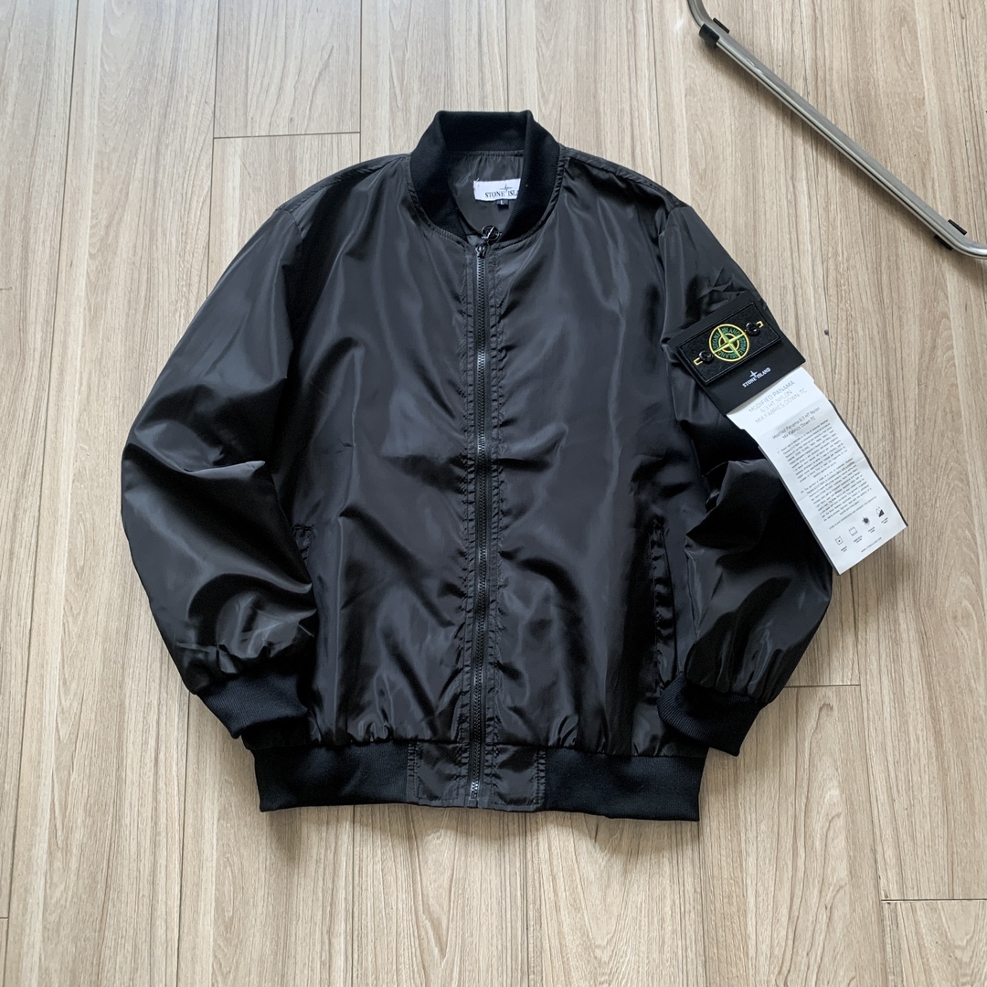 Stone Island functional baseball jacket