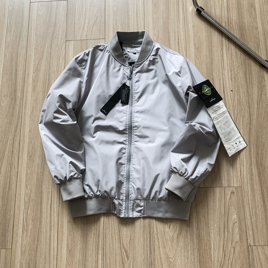 Stone Island functional baseball jacket