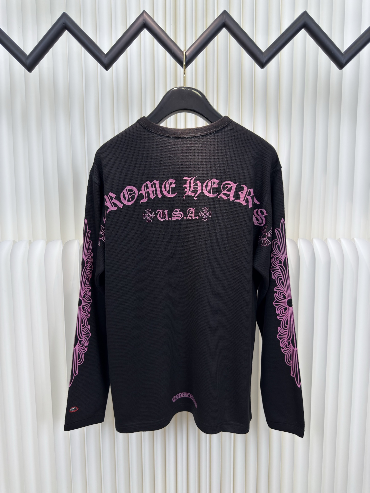 CH limited Edition Black Pink Waffle long sleeves