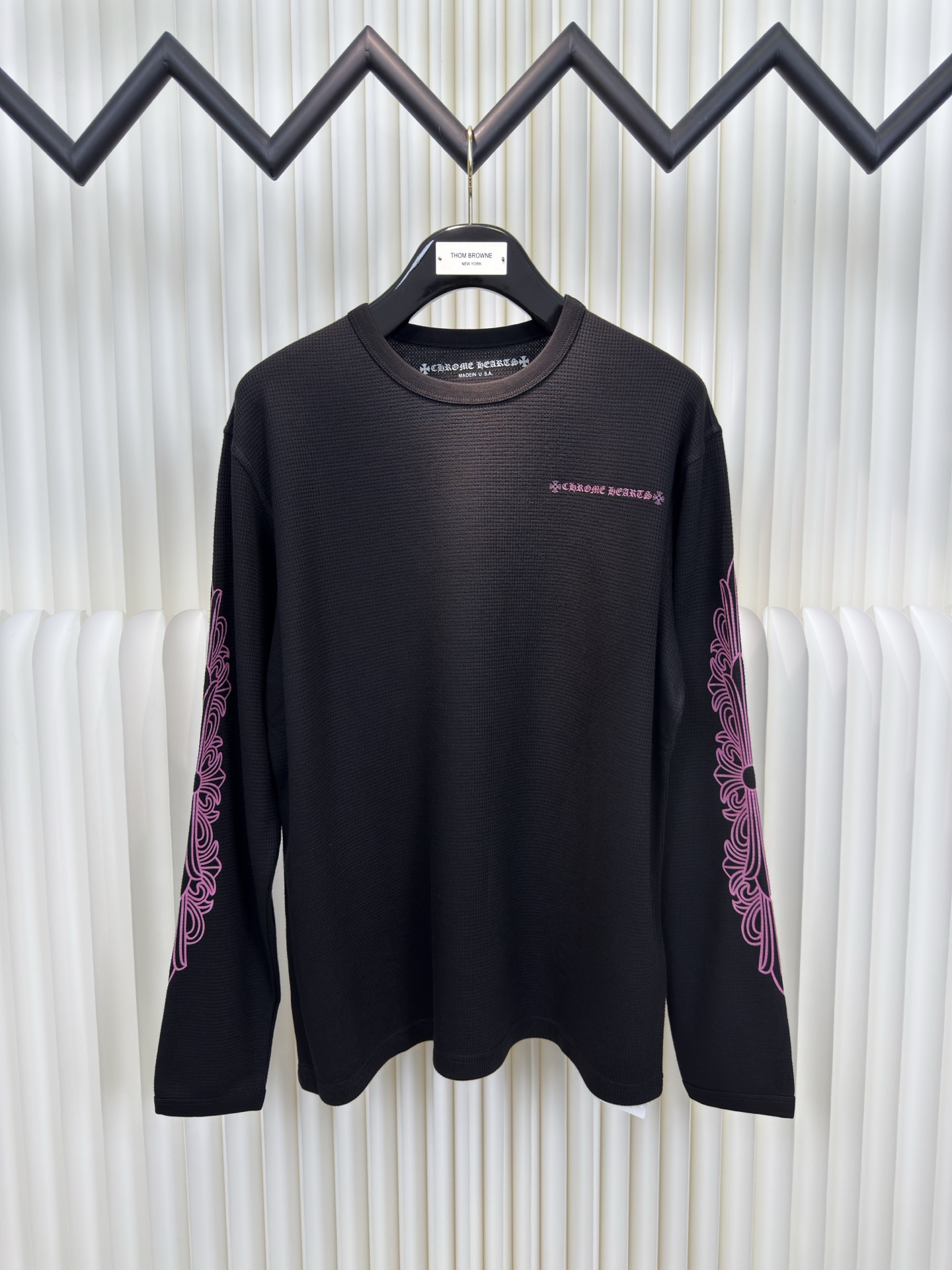 CH limited Edition Black Pink Waffle long sleeves