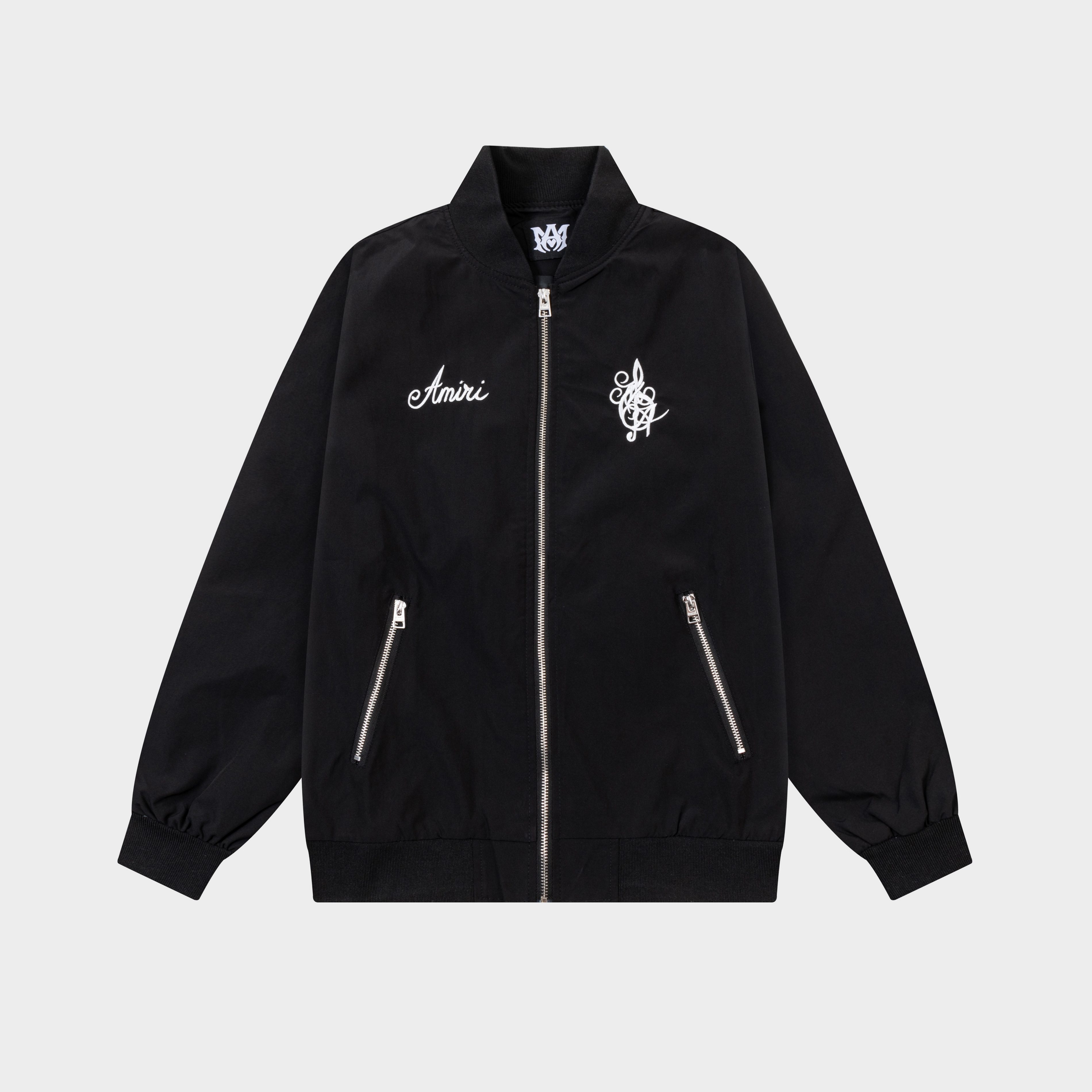 High-quality letter-embroidered jacket
