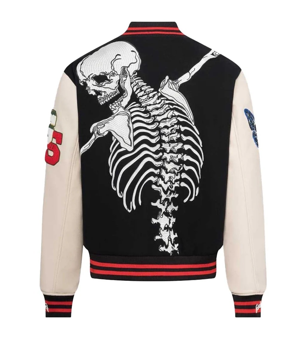 1:1  GODSPEED  skeleton print Padded jacket