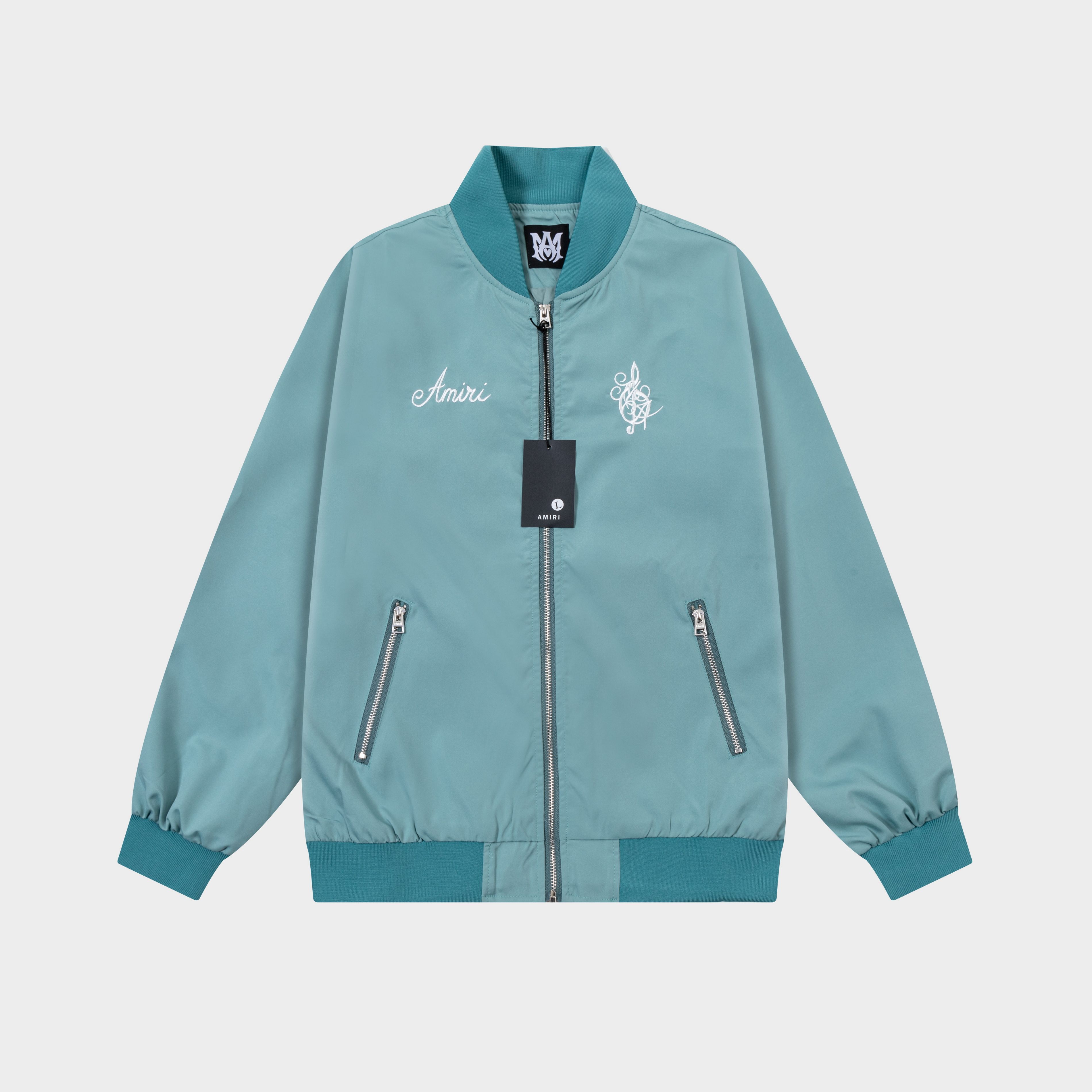 High-quality letter-embroidered jacket
