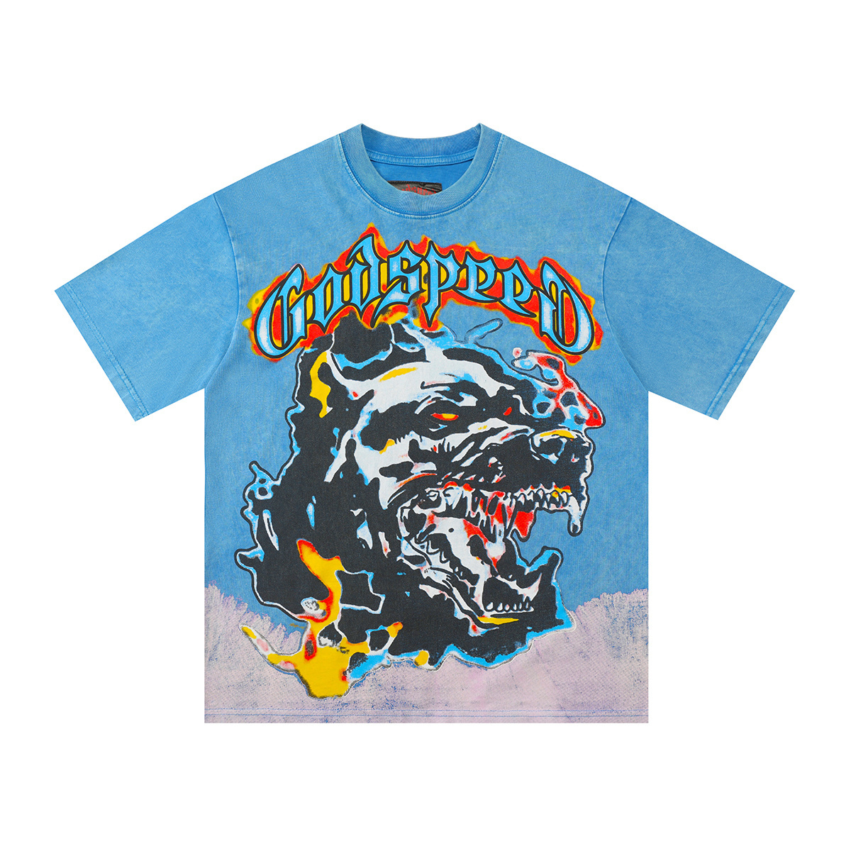 New arrival Godspeed lion pic cotton tee