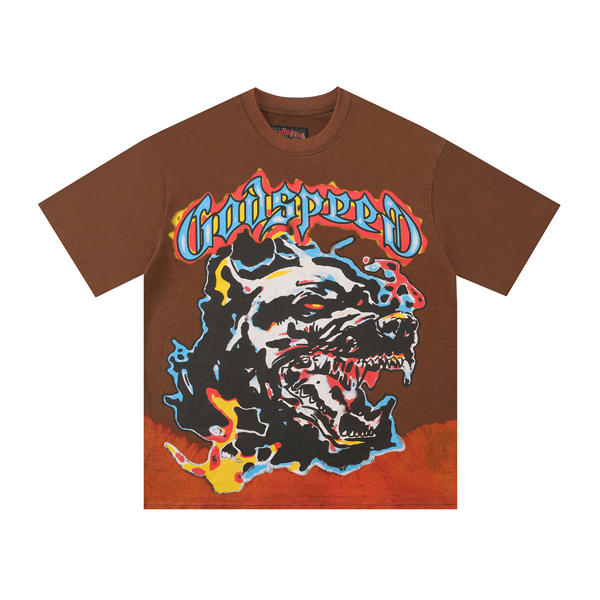 New arrival Godspeed lion pic cotton tee